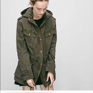 Aritzia Talula Utility Jacket, Dark Olive